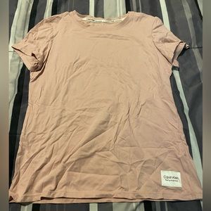 Calvin Klein performance light pink shirt size medium